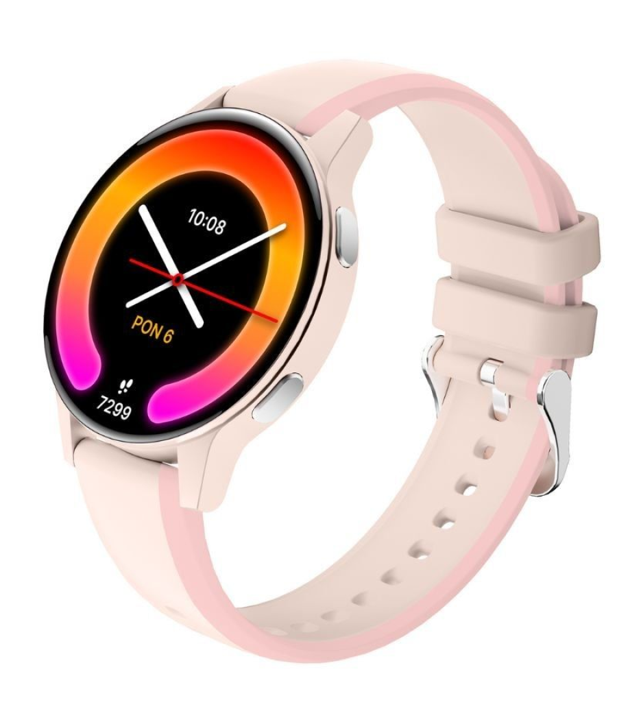 Forever smartwatch igo watch 4 jw-600 notificaciones/ frecuencia cardiaca/ rosa