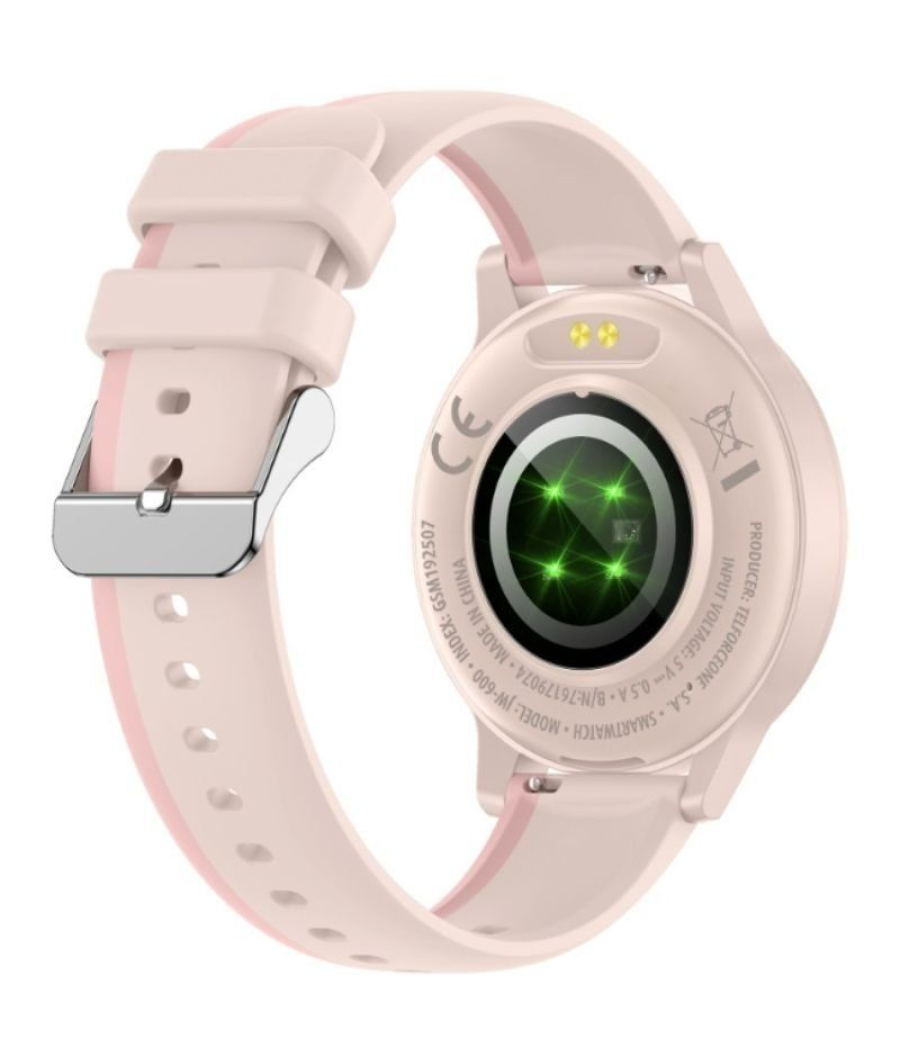 Forever smartwatch igo watch 4 jw-600 notificaciones/ frecuencia cardiaca/ rosa