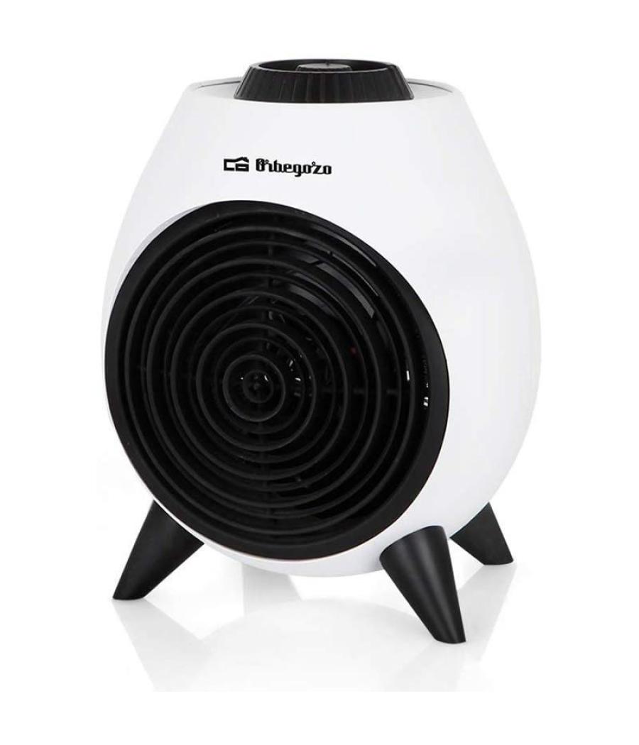 Calefactor orbegozo fh 5037 - 2000w - 2 niveles potencia (1000/2000w) - modo ventilador - protección sobrecalentamiento