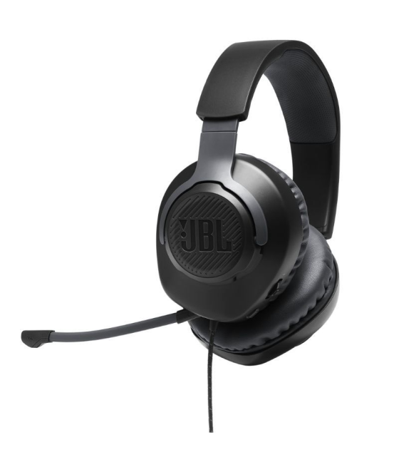 Auriculares gaming con micrófono jbl quantum 100/ jack 3.5/ negros