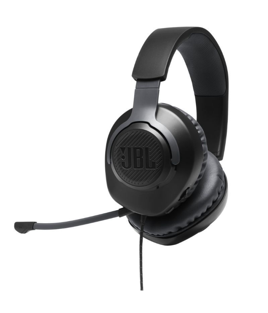 Auriculares gaming con micrófono jbl quantum 100/ jack 3.5/ negros