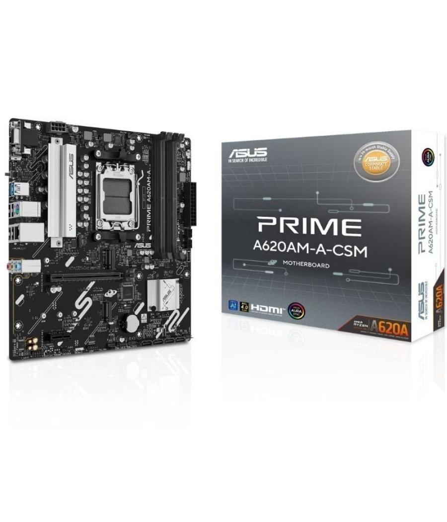 Placa base asus a620am-a-csm socket am5/ ddr5/ pcie 4.0/ micro atx