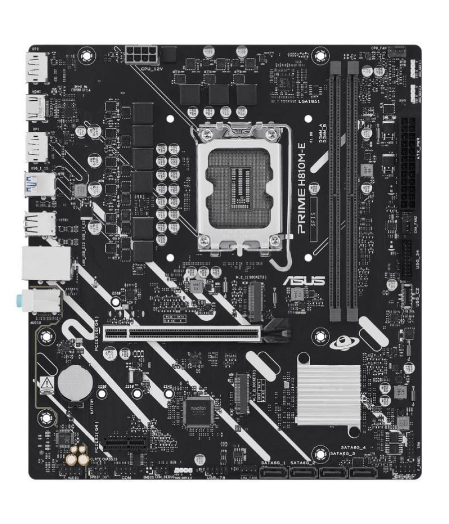 Placa base asus prime h810m-e-csm/ socket 1851/ ddr5/ pcie 4.0/ micro atx