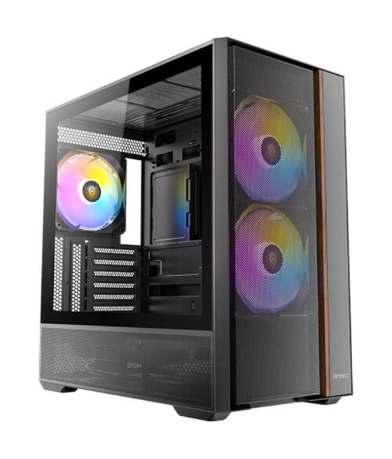 Caja antec flux rear atx argb negra