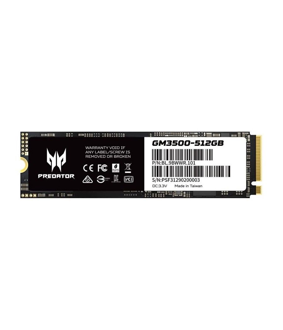 ACER PREDATOR SSD GM-3500 512Gb PCIe NVMe Gen3 - Imagen 3