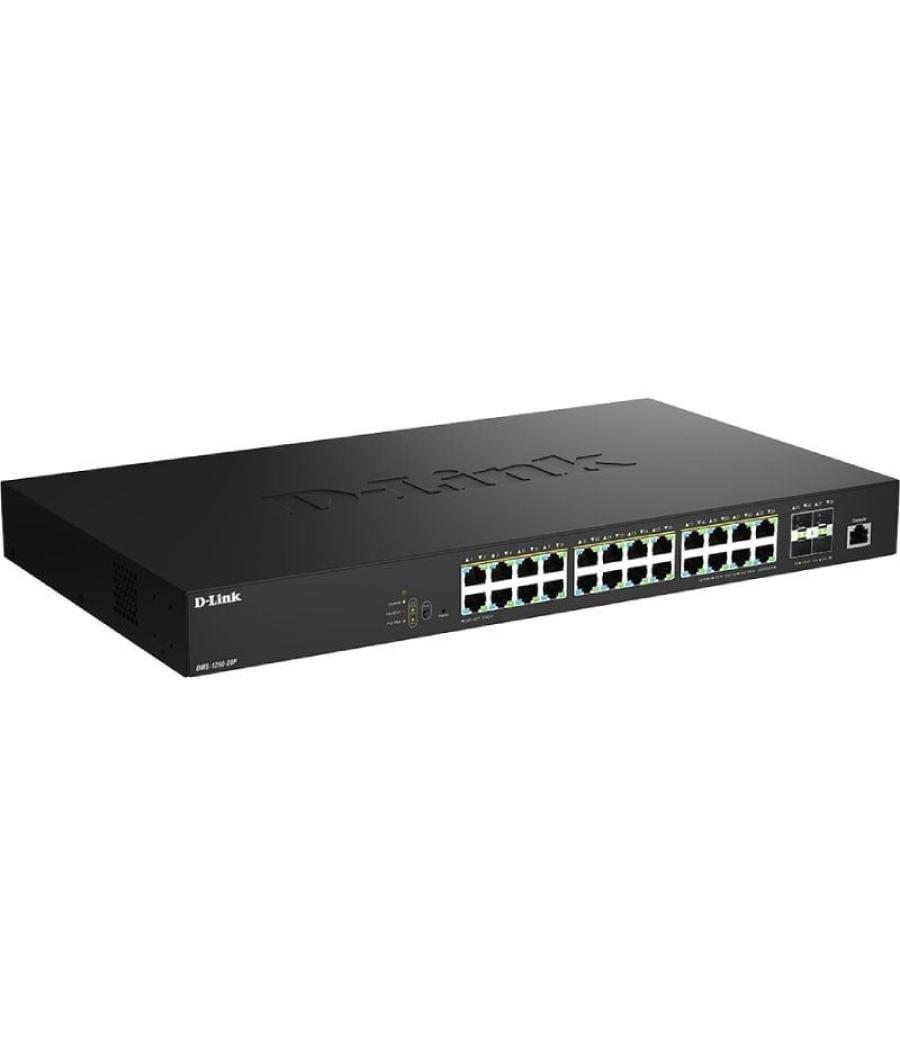Switch d-link dms-1250-28p/e 28 puertos/ rj-45 gigabit 10/100/1000 poe/ sfp