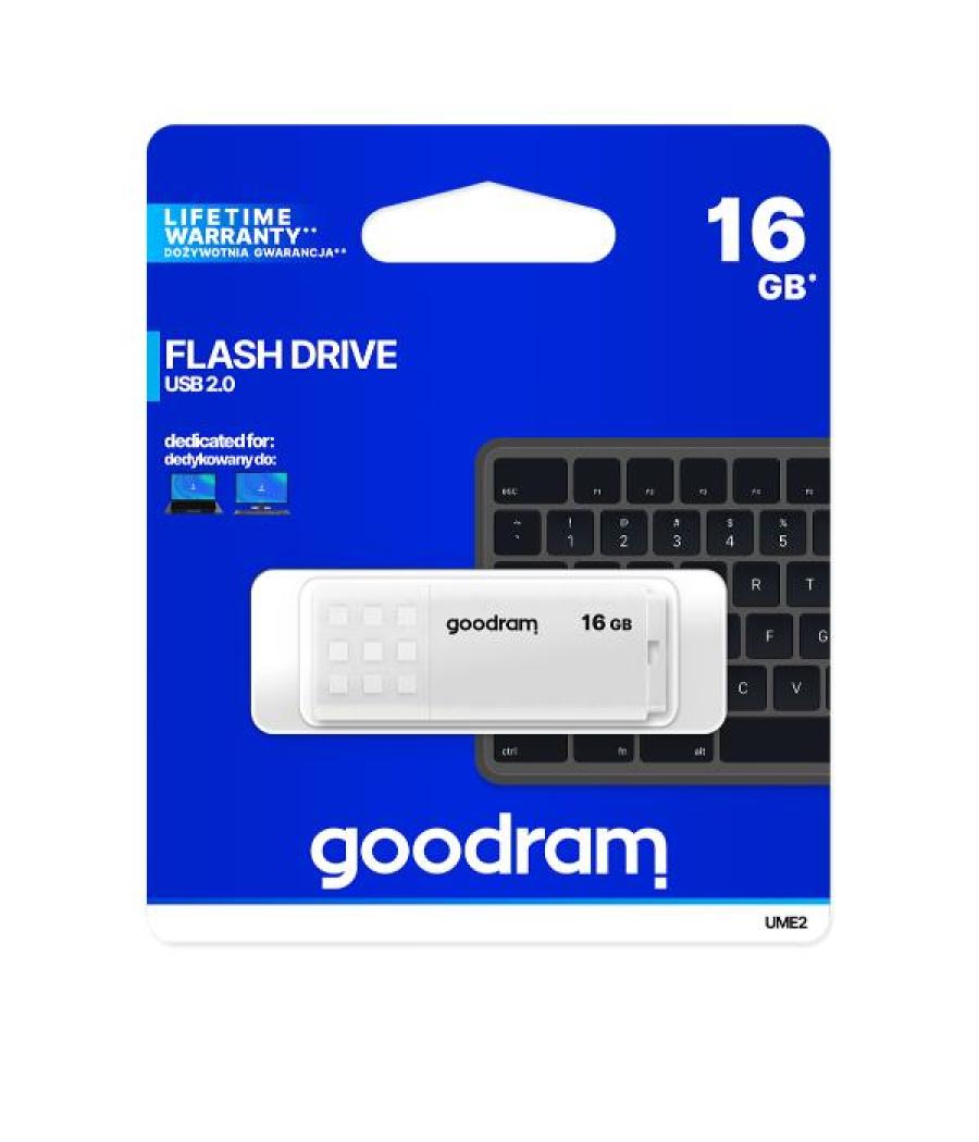 Memoria usb 2.0 goodram 16gb ume2 blanco