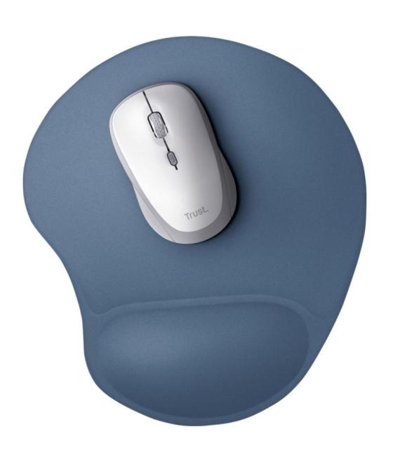 Alfombrilla ergonómica trust bigfoot pad/ 16 x 205 x 236mm/ azul turquesa