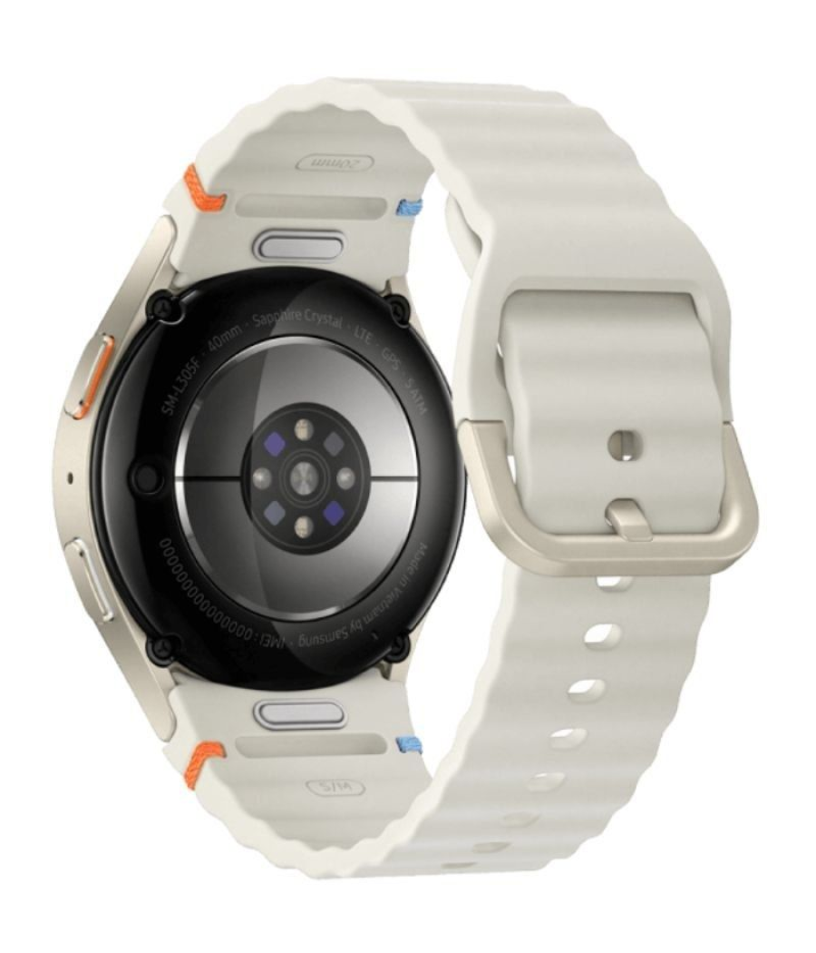 Smartwatch samsung galaxy watch 7/ notificaciones/ frecuencia cardíaca/ gps/ beige