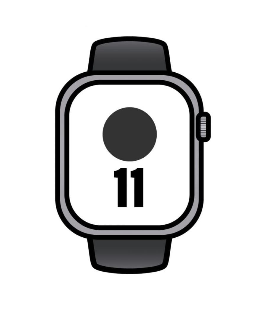 Apple watch series 11/ gps/ cellular/ 46mm/ aluminio gris espacial/ correa deportiva negra s/m