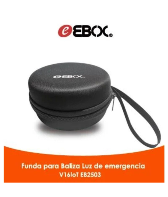 Luz baliza de emergencia para coche ebox v16 iot eb2503/ homologada/ base imantada/ geolocalizable/ funciona a pilas/ incluye fu
