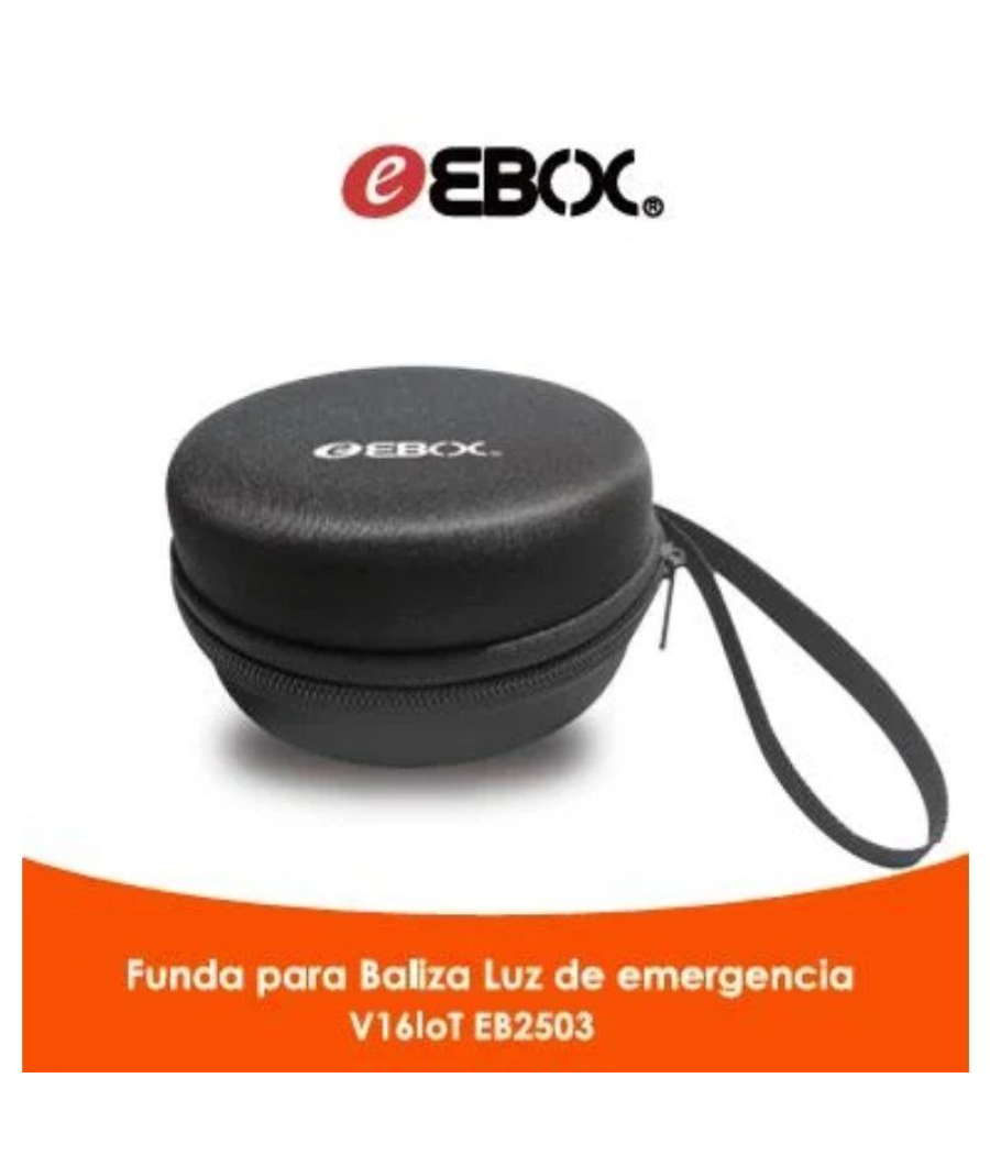 Luz baliza de emergencia para coche ebox v16 iot eb2503/ homologada/ base imantada/ geolocalizable/ funciona a pilas/ incluye fu