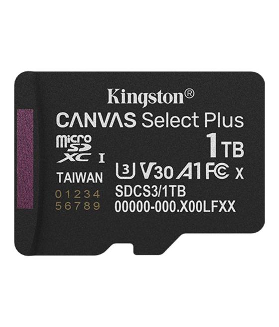 Tarjeta memoria micro secure digital sdxc 1tb kingston canvas select plus clase 10 uhs - 1