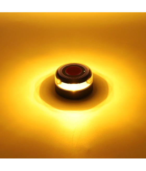Luz baliza de emergencia para coche thulos th-v16-2/ homologada/ base imantada/ geolocalizable/ funciona a pilas/ incluye funda