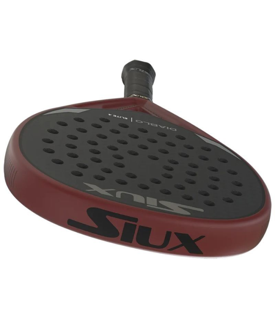 Pala de pádel siux diablo elite 4/ negro y rojo