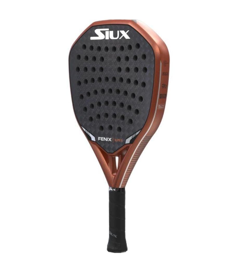 Pala de pádel siux fenix elite 5 2025/ negra y bronce