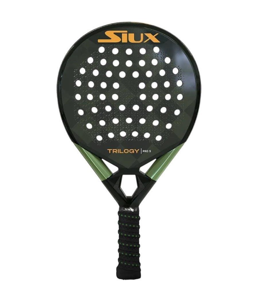 Pala de pádel siux trilogy pro 5 2025 (patty llaguno)/ negra y verde