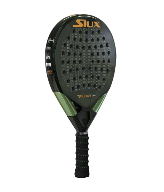 Pala de pádel siux trilogy pro 5 2025 (patty llaguno)/ negra y verde