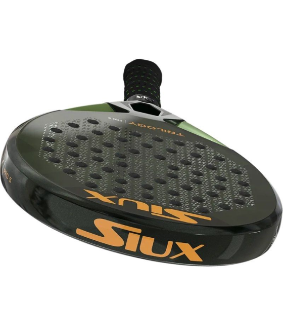 Pala de pádel siux trilogy pro 5 2025 (patty llaguno)/ negra y verde