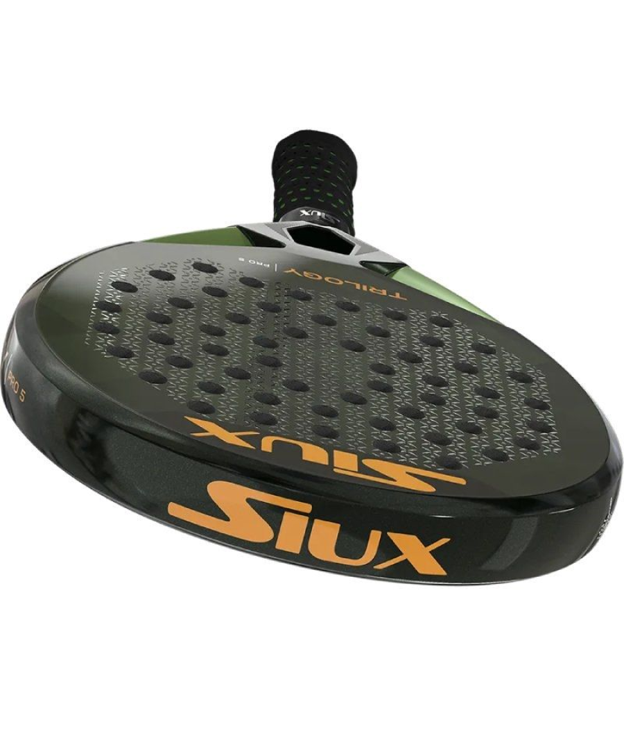 Pala de pádel siux trilogy pro 5 2025 (patty llaguno)/ negra y verde