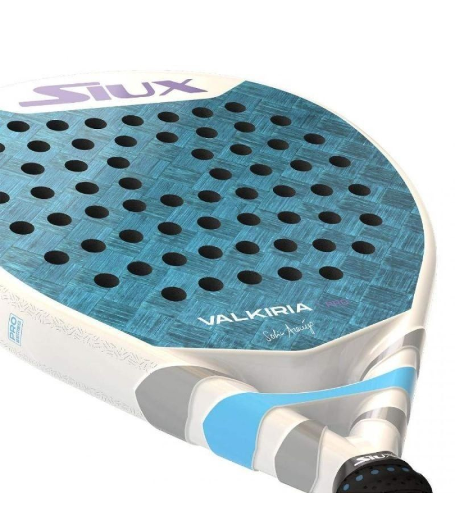 Pala de pádel siux valkiria pro 2025 (sofia araujo)/ blanco y azul