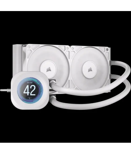 Corsair nautilus 240 rs lcd procesador sistema de refrigeración líquida todo en uno 12 cm blanco 1 pieza(s)