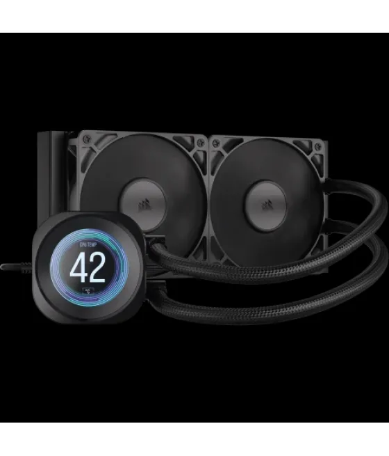 Corsair nautilus 240 rs lcd procesador sistema de refrigeración líquida todo en uno 12 cm negro 1 pieza(s)