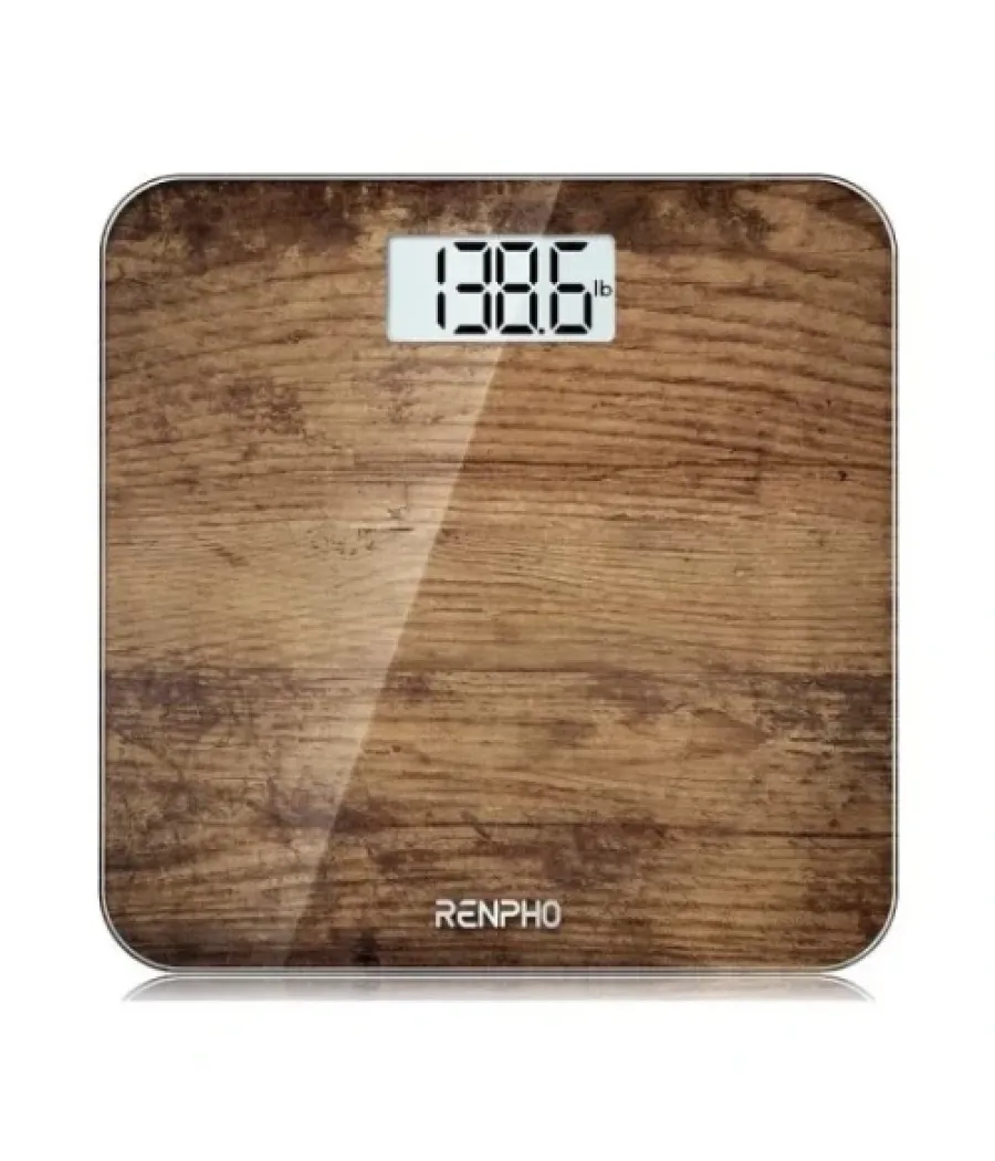 Renpho core 1s - body weight scale - large screen - 3aaa - 10.2x10.2x0.87inch - brown