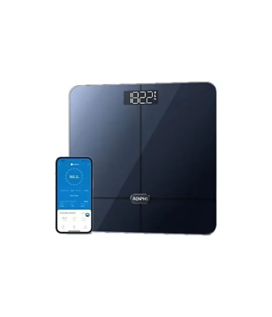 Renpho elis 2 - smart body scale - ito - ble - 3aaa - 11x11x1inch - black