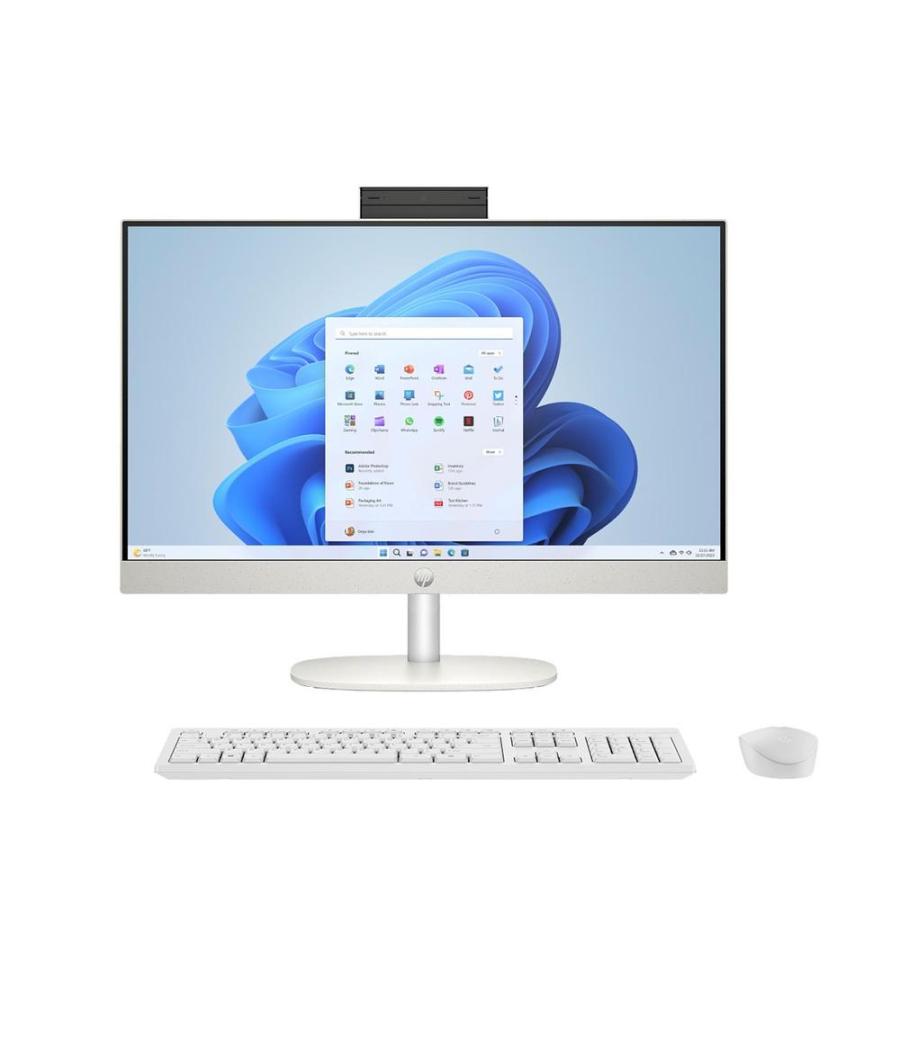 Ordenador all in one hp 24 - cr0138ns ryzen 3 - 7320u - 8gb - ssd 512gb - 23.8 pulgadas - freedos