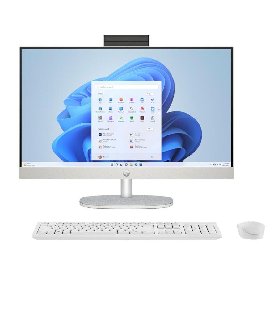 Ordenador all in one hp 24 - cr0159ns i3 - 1315u - 8gb - ssd 512gb - 23.8 pulgadas - freedos
