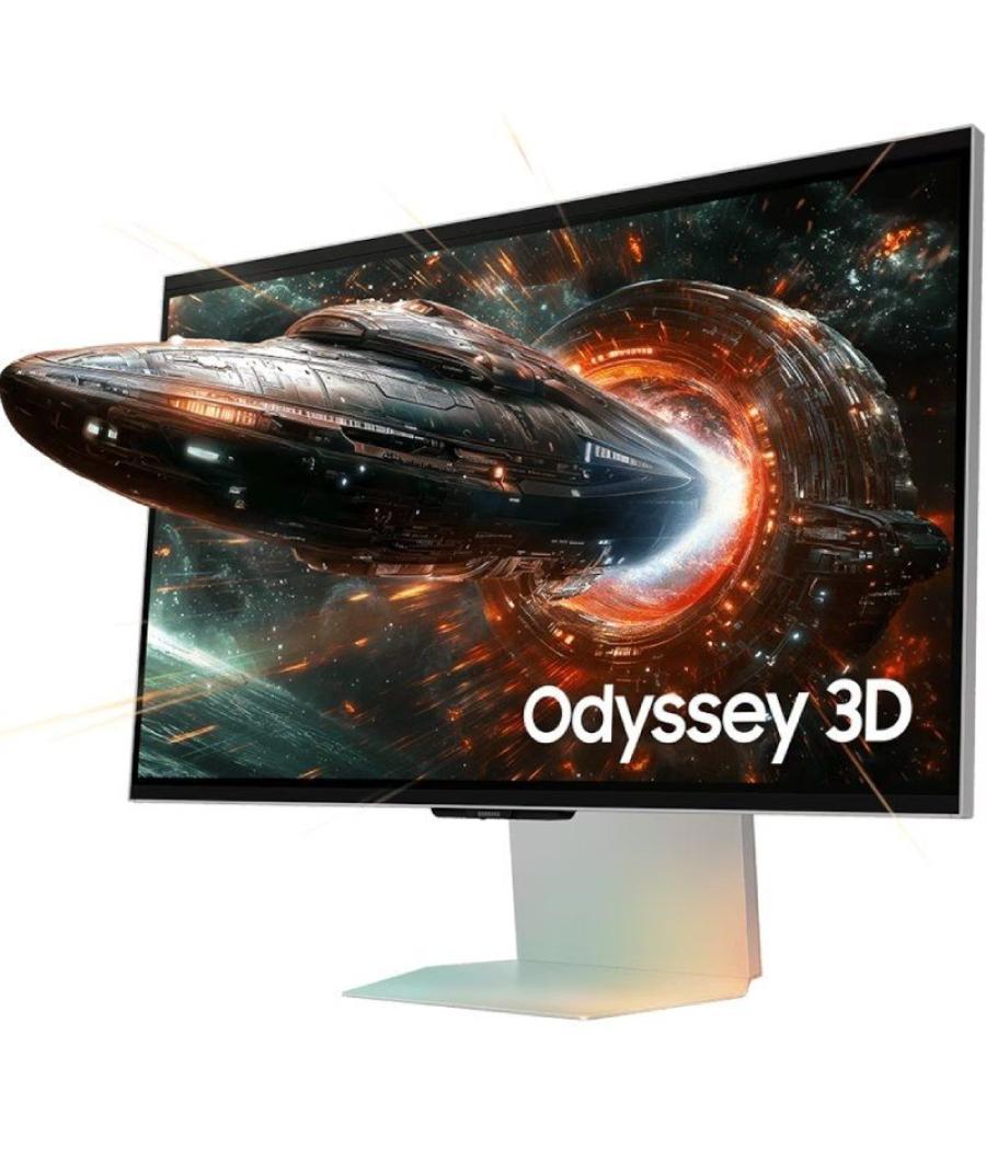 Monitor gaming samsung odyssey 3d g90xf s27fg900xu 27'/ 4k/ 1ms/ 165hz/ 3d/ multimedia/ regulable en altura/ plata