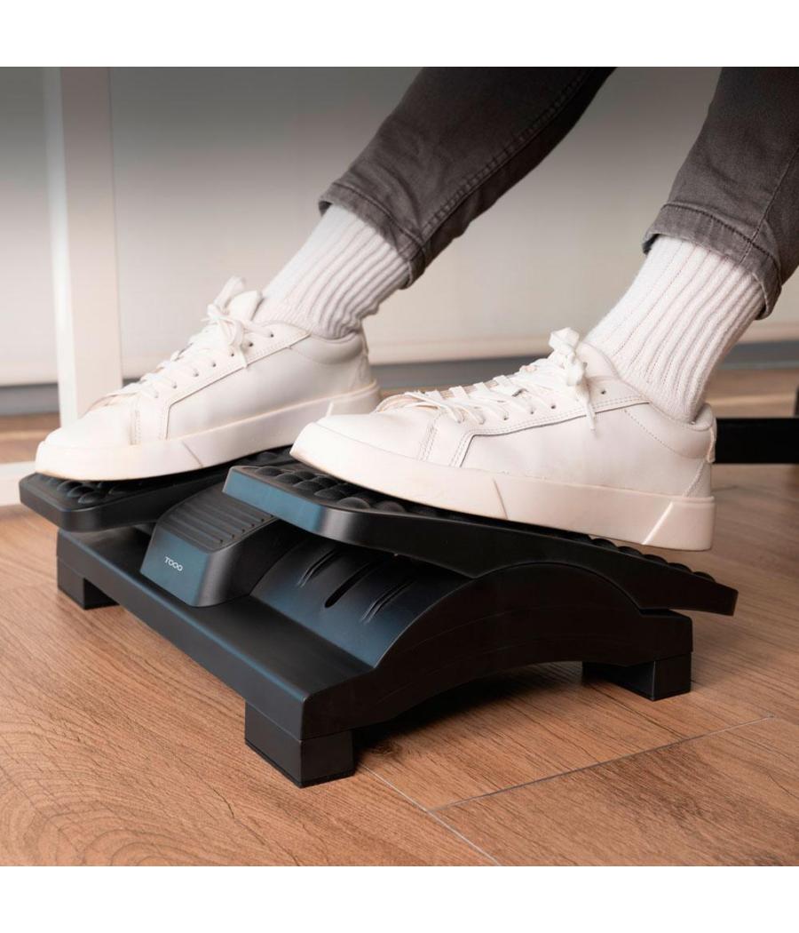 Tooq (tqfr0605-b) reposapies ajustable en altura e inclinación, negro
