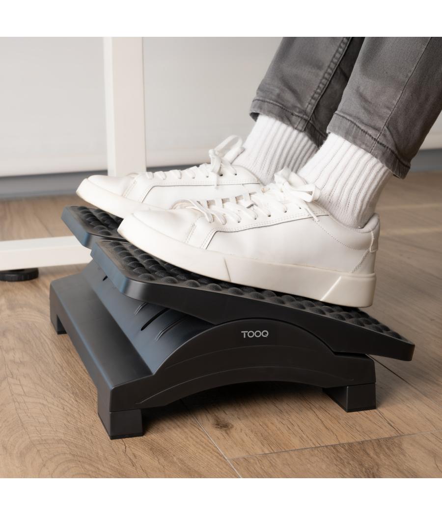 Tooq reposapies ajustable en altura e inclinación, negro