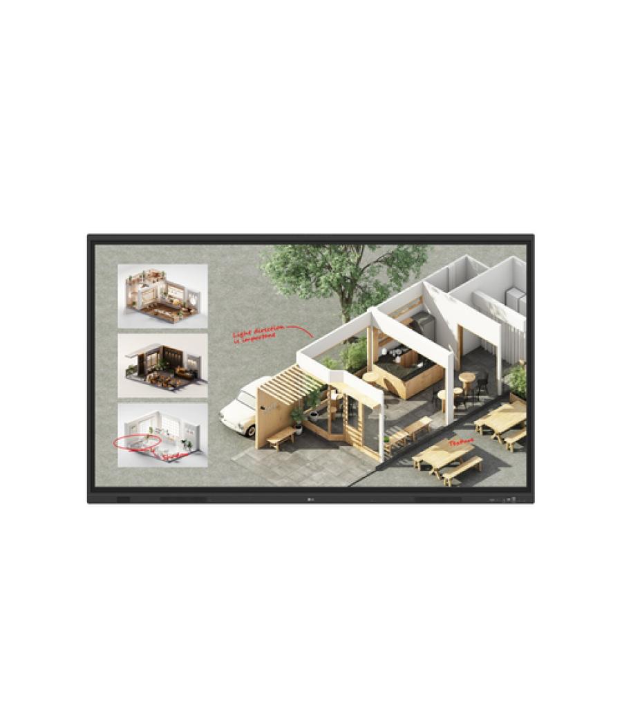 LG CreateBoard Standard pizarra blanca interactiva 190,5 cm (75") 3840 x 2160 Pixeles Pantalla táctil Negro