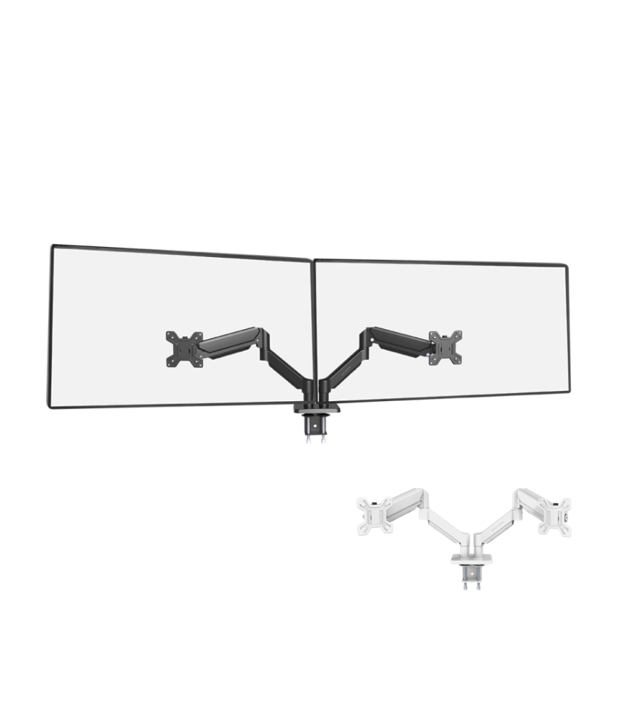 Soporte monitor dual articulable 32'' negro marm pro 2 mars gaming