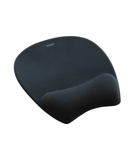 Alfombrilla raton ergonomica memory foam negro tooq