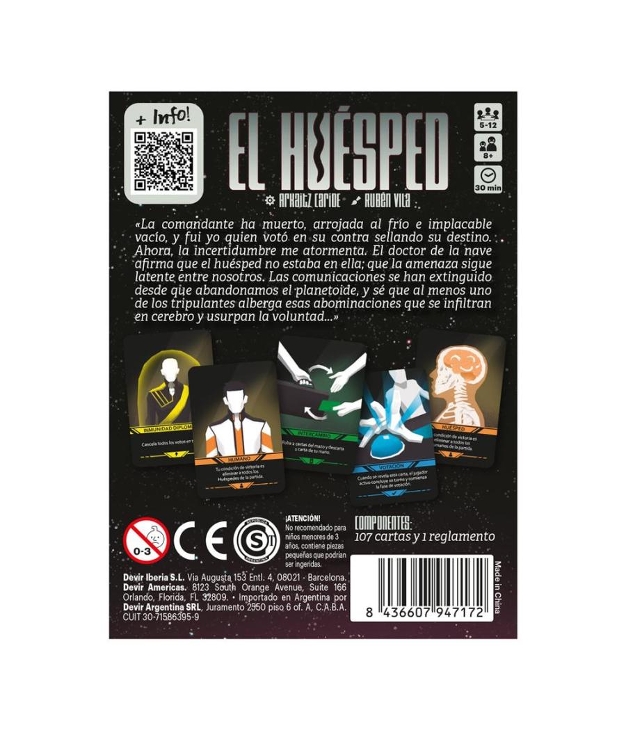 Juego de mesa el huesped pocket