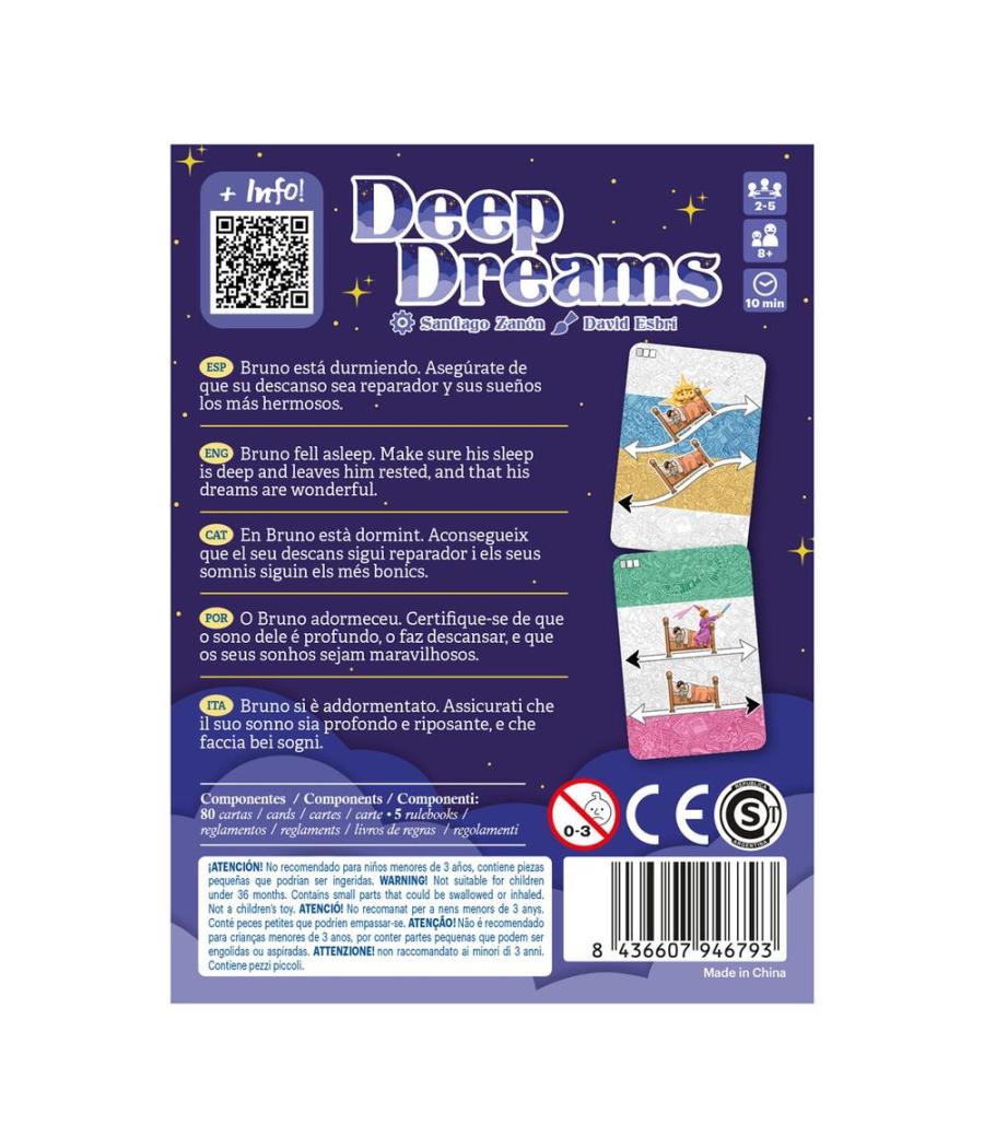 Juego de mesa deep dreams pocket