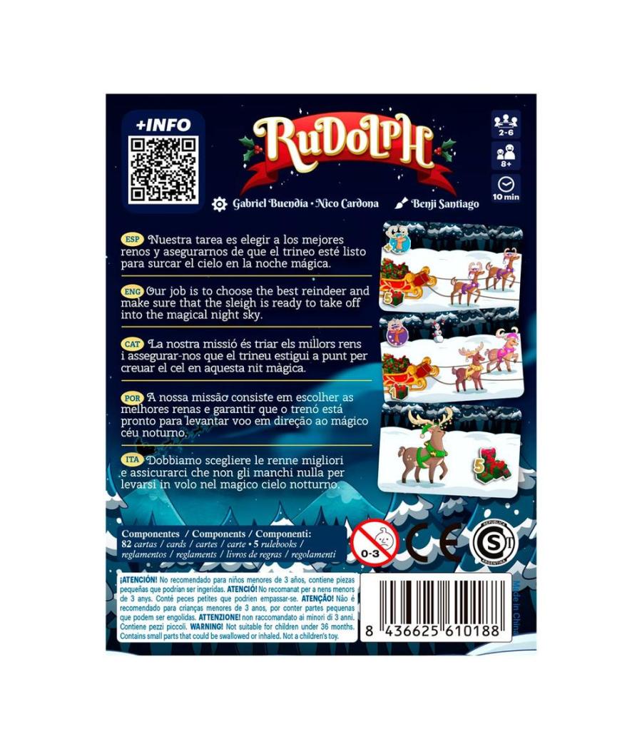 Juego de mesa rudolph pocket