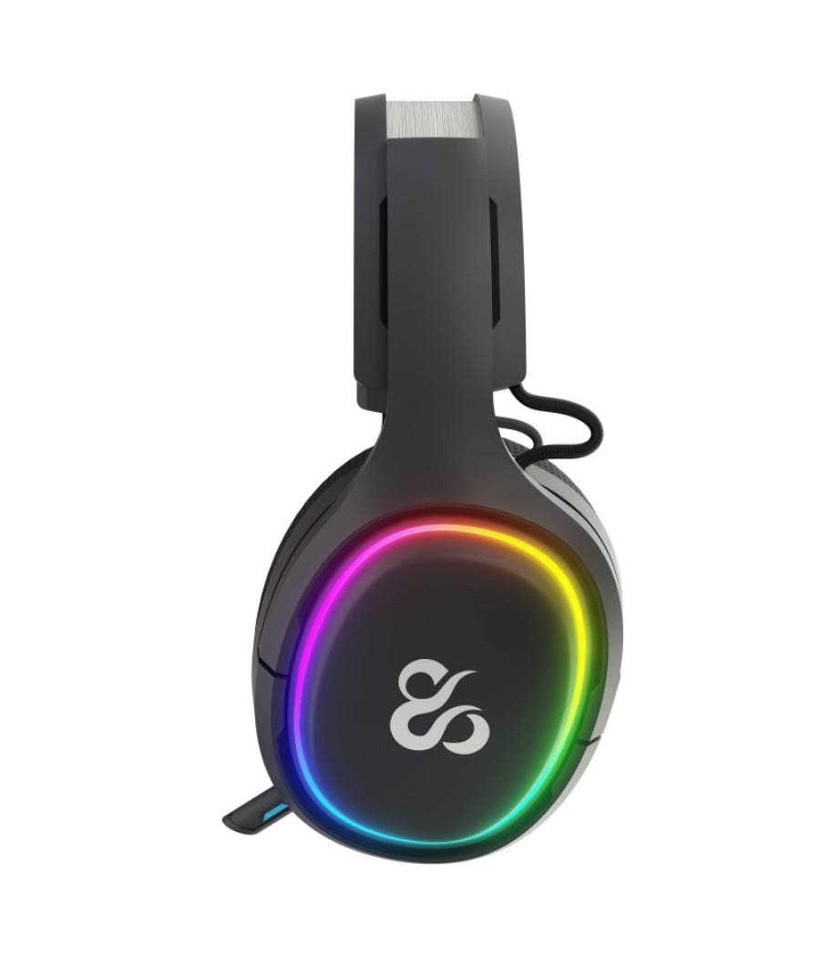 Auriculares gaming newskill aton v2 inalambrico rgb negro