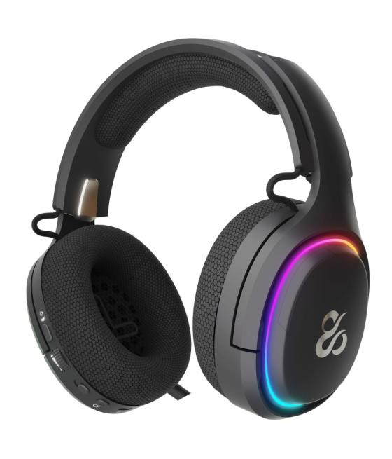 Auriculares gaming newskill aton v2 inalambrico rgb negro