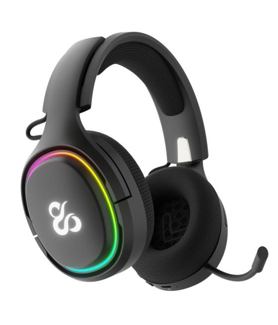Auriculares gaming newskill aton v2 inalambrico rgb negro