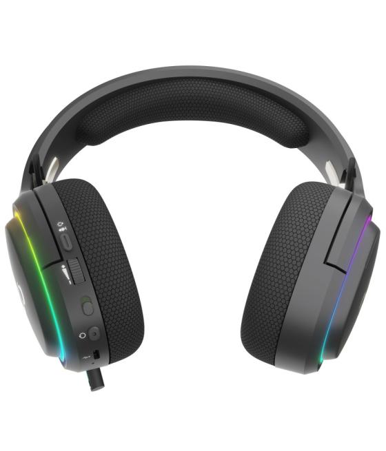 Auriculares gaming newskill aton v2 inalambrico rgb negro