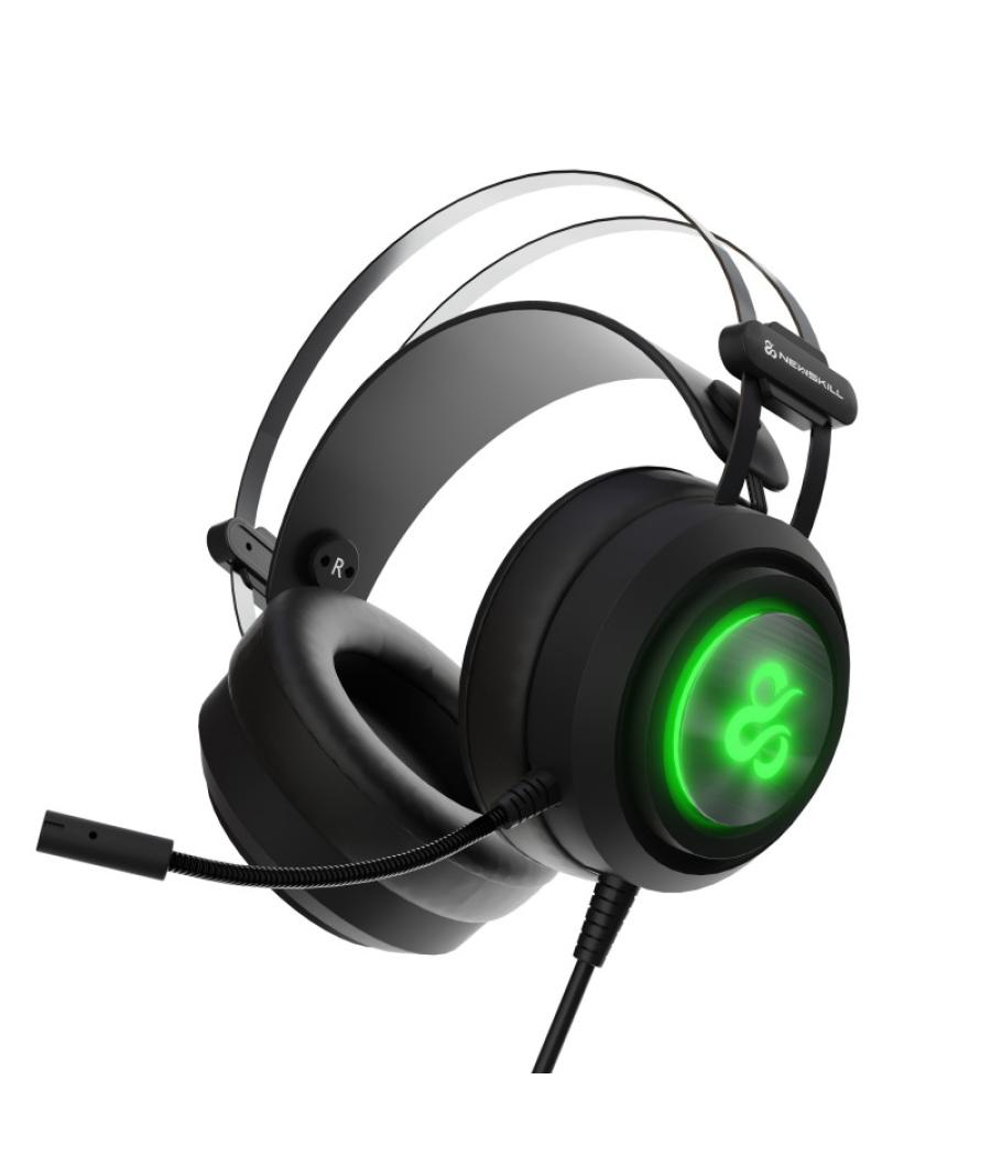Auriculares gaming newskill drakain v2 rgb negro