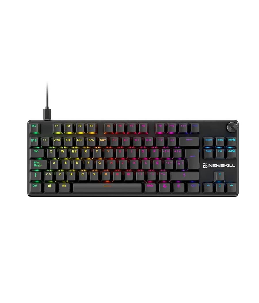 Teclado gaming newskill serike tkl v2 rgb negro