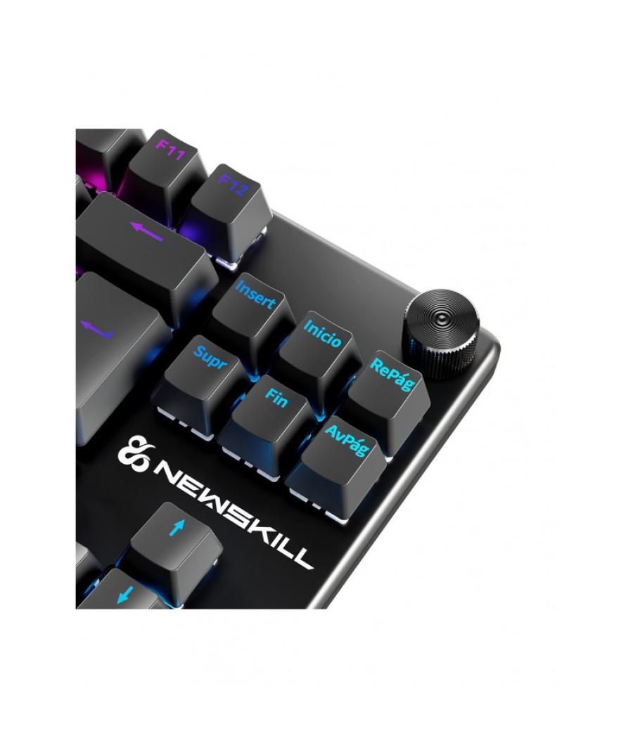 Teclado gaming newskill serike tkl v2 rgb negro