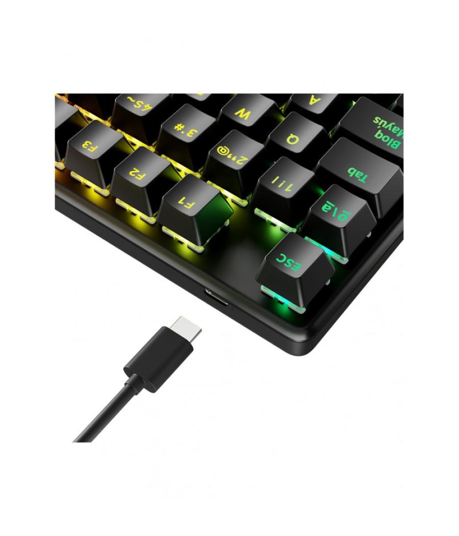 Teclado gaming newskill serike tkl v2 rgb negro