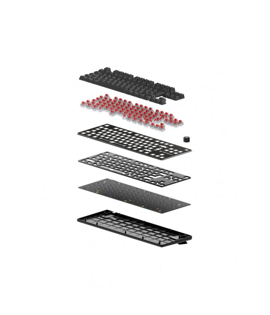 Teclado gaming newskill serike tkl v2 rgb negro