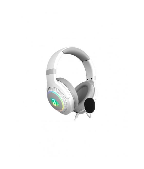 Auriculares gaming newskill sobek inalambrico rgb blanco